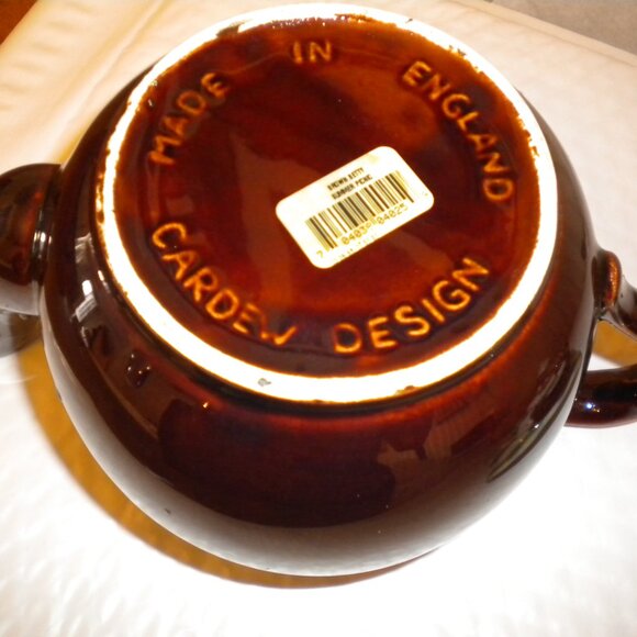 VINTAGE EARLY BROWN BETTY TEAPOT MADE IN ENG LAND PICNIC THEME - Picture 4 of 4